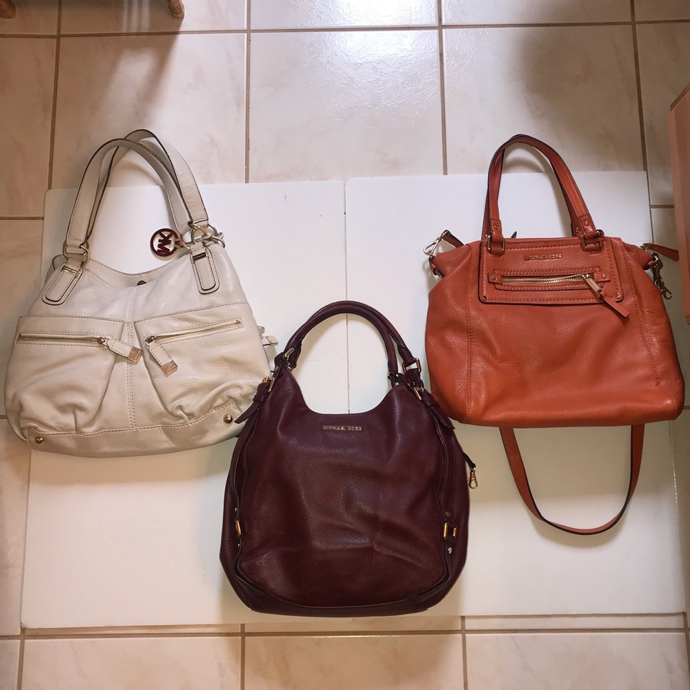 🔥 BUNDLE: 3 AUTHENTIC MICHAEL KORS PURSES